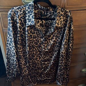 Talbots Animal Print Blouse